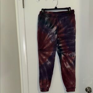 Womens M Tie-Dye Jogger Pants
